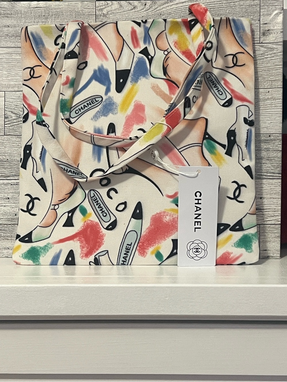 Multicolor Canvas Tote Bag